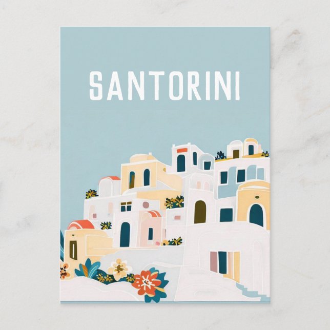 greece Santorini Postcard (Front)