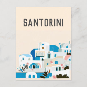 greece Santorini Postcard