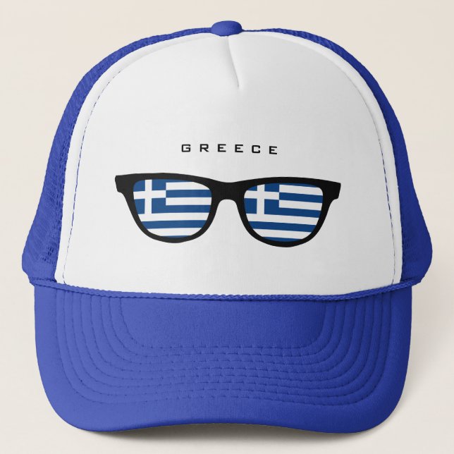 Greece Shades custom hat (Front)