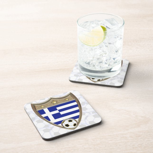 Greece Soccer Coaster (Right Side)