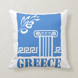 Greece Throw Pillow