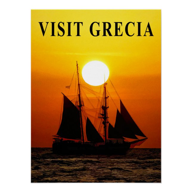 Greece Travel Poster (Front)