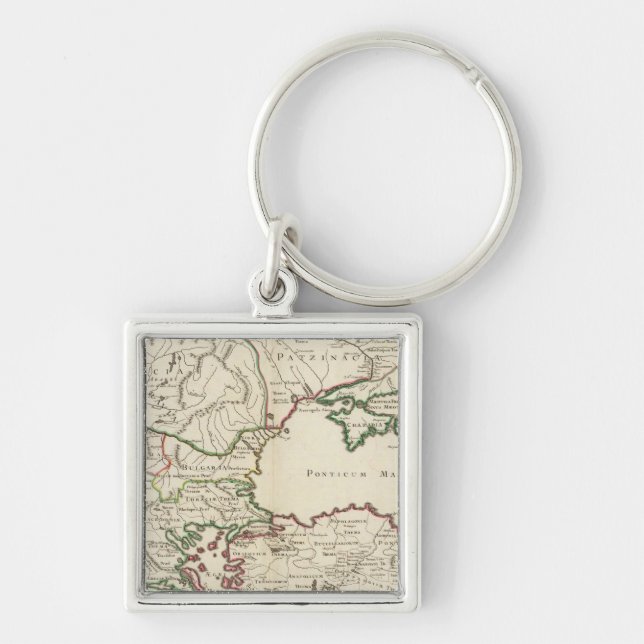 Greece, Turkey, Europe Keychain (Front)