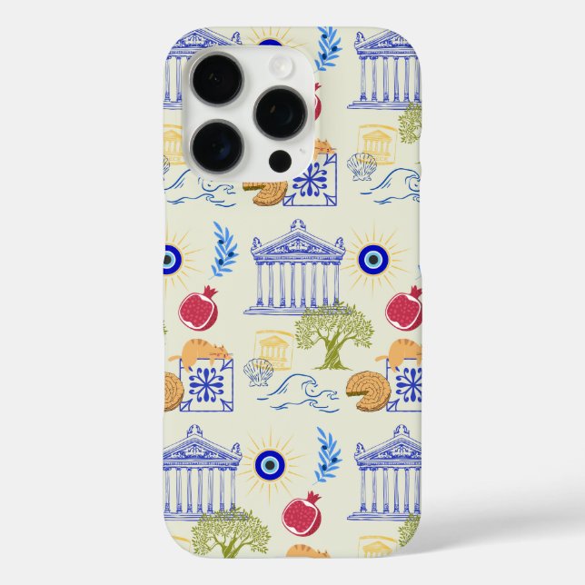 Greece Vacation Minimalism Case-Mate iPhone Case (Back)
