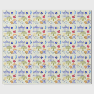 Greece Vacation Minimalism Wrapping Paper