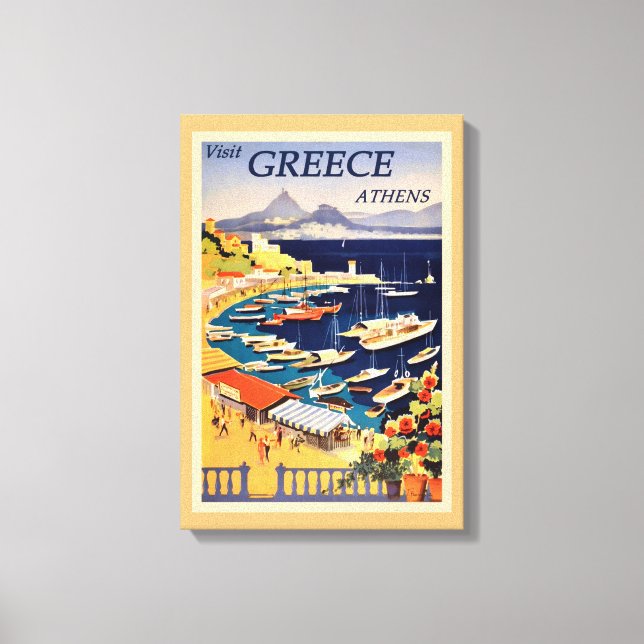 Greece Vintage  Canvas Print (Front)