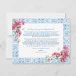 Greece Wedding Weekend Welcome Itinerary Invitation<br><div class="desc">Create the perfect wedding itinerary welcome letter with this stunning watercolor Greek template. Note: that the cards arrive flat, and you'll need to Fold Down the Middle to convert them to folded papers. If you’re planning a destination wedding, events cards are a great way to provide information to your guests...</div>