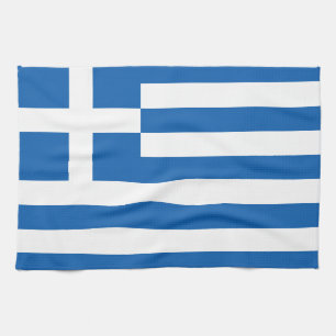 Greece's Flag Kitchen Towel