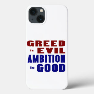 Greed and Ambition iPhone 13 Case
