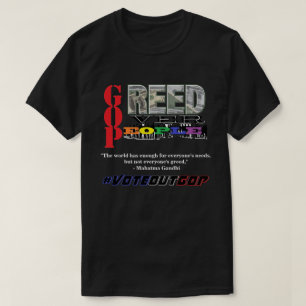 GREED OVER PEOPLE #VOTEOUTGOP T-Shirt