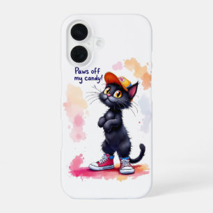 Greedy Cat, Halloween, author Natasha Us iPhone 16 Case