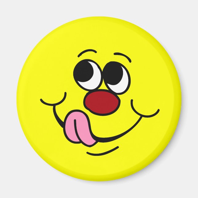 Greedy Face Grumpey Magnet (Front)