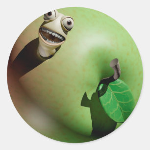 Greedy Grub Classic Round Sticker