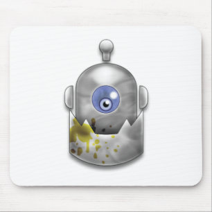 Greedy Robot Logo Mouse Pad