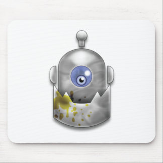 Greedy Robot Logo Mouse Pad