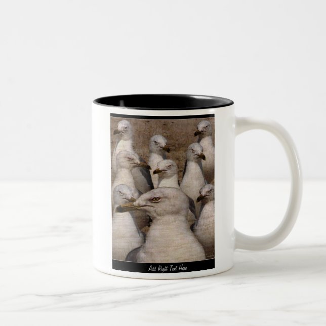 Greedy Scavaging Seagulls - CUSTOM MUG (Right)