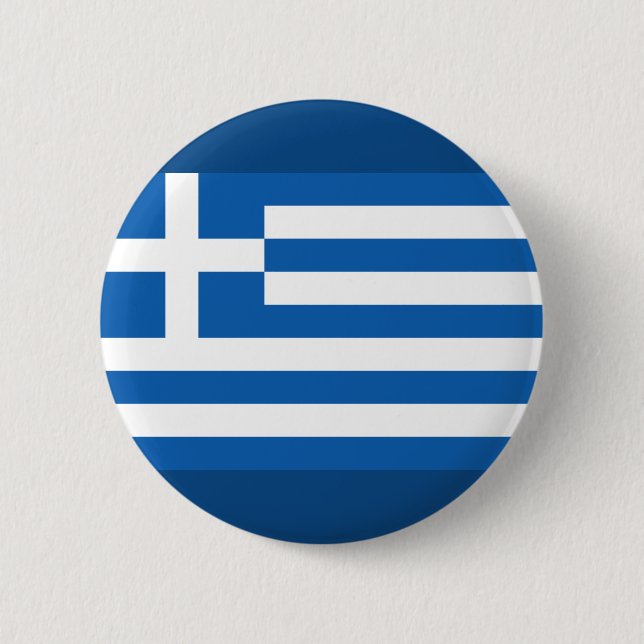 Greeek Flag 2 Inch Round Button (Front)