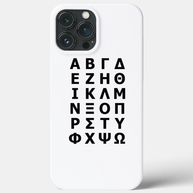 Greek Alphabet Case-Mate iPhone Case (Back)