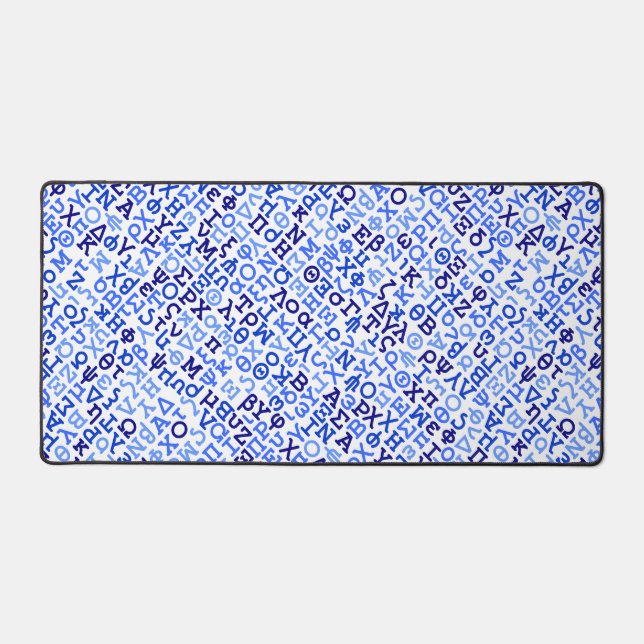 Greek alphabet desk mat (Front)