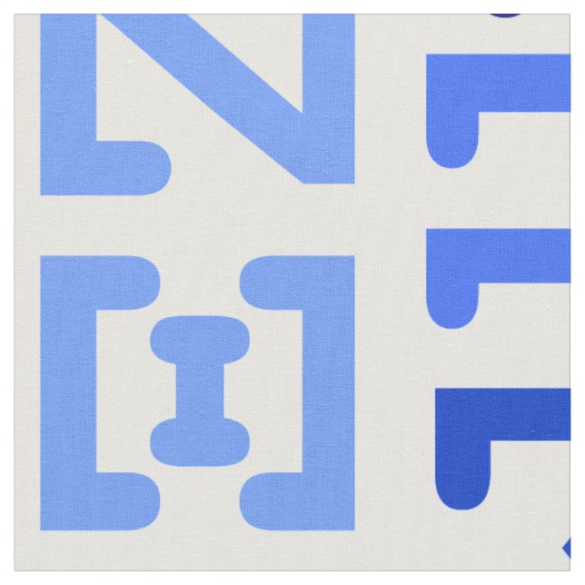 Greek alphabet fabric (Close Up)