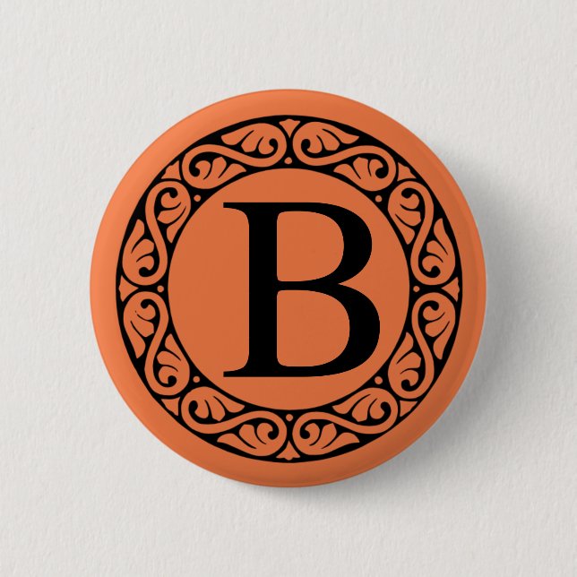 Greek Alphabet Letter Beta 2 Inch Round Button (Front)