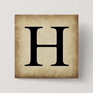 Greek Alphabet Letter Eta 2 Inch Square Button