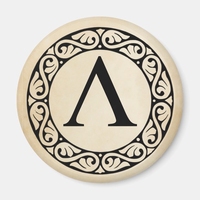 Greek Alphabet Letter Lambda Magnet (Front)