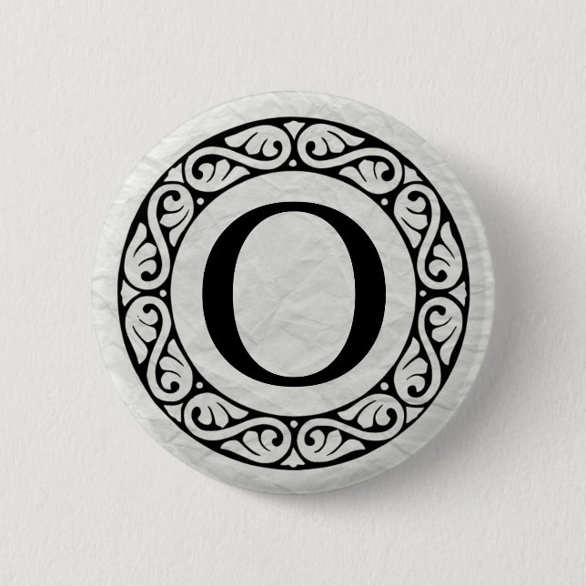 Greek Alphabet Letter Omicron 2 Inch Round Button (Front)