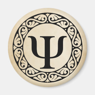 Greek Alphabet Letter Psi Magnet