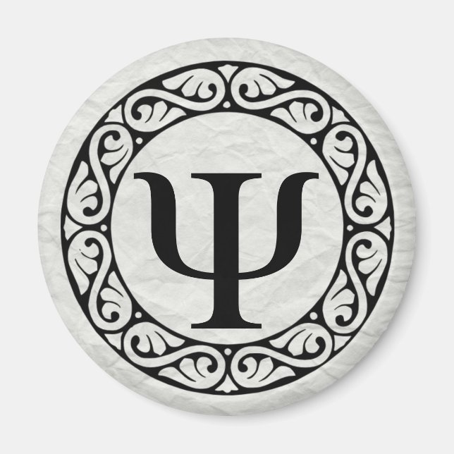 Greek Alphabet Letter Psi Magnet (Front)
