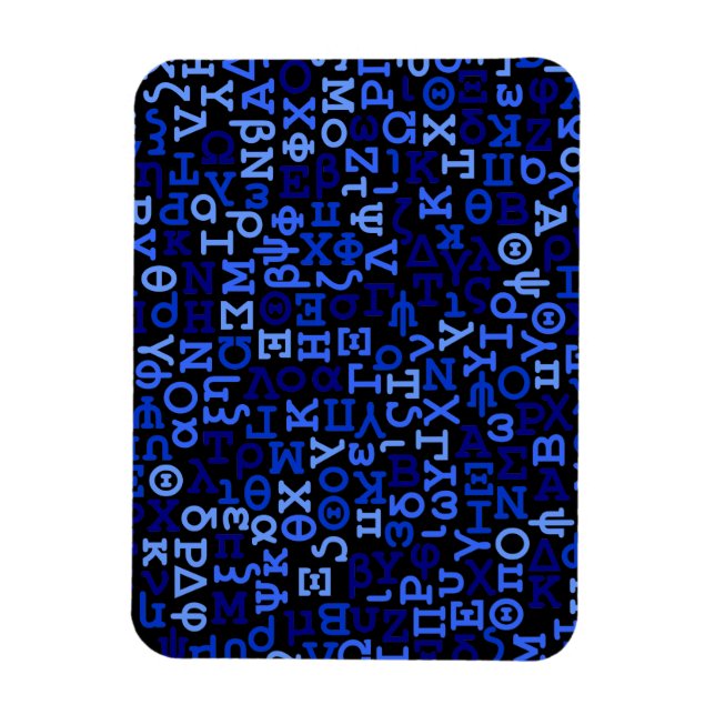 Greek alphabet magnet (Vertical)