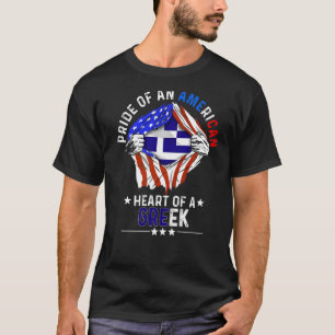 Greek American America Pride Foreign Country Greec T-Shirt