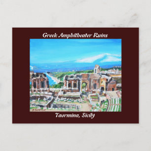 Greek Amphitheatre Ruins Postcard
