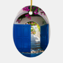 Greek and Turkish Style Blue Door