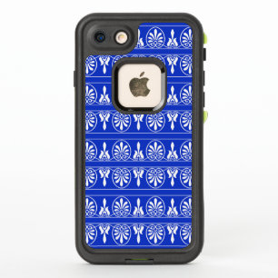 Greek Arabesque Mediterranean Pattern Blue