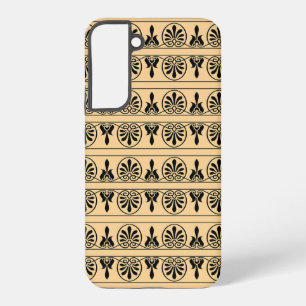 Greek Arabesque Mediterranean Pattern Brown Samsung Galaxy Case