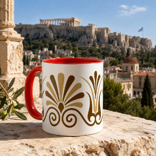 Greek Athens Customizable Colours Frieze Pattern Mug