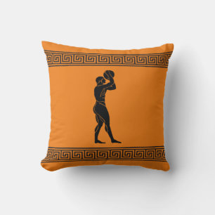 Greek Athlete - Basketball Throw Pillow