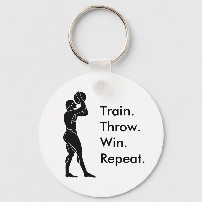 Greek Athlete Basketball Winning Formula Keychain (Front)