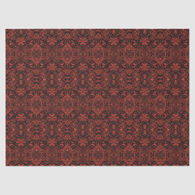 Greek Baroque Arabesque Vintage Bohemian Pattern Tissue Paper (Front)