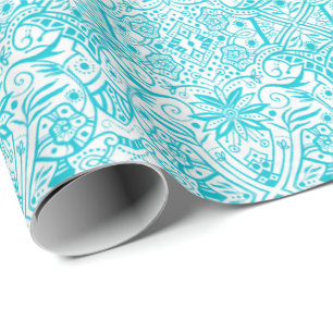 Greek Baroque Arabesque Vintage Bohemian Pattern[ Wrapping Paper