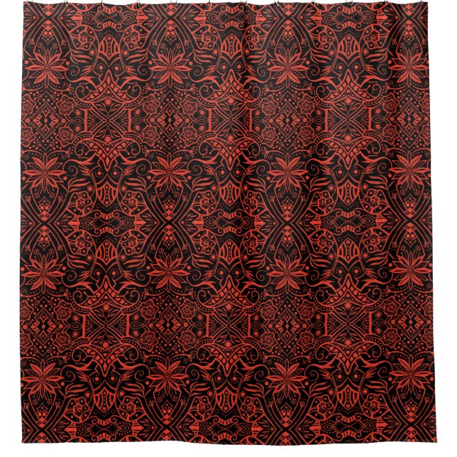 Greek Baroque Bohemian Arabesque Pattern Terracota (Front)