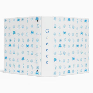 Greek Beach Minimalist Binder