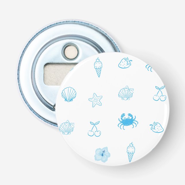Greek Beach Minimalist Bottle Opener (Front)