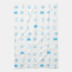 Greek Beach Minimalist Kitchen Towel