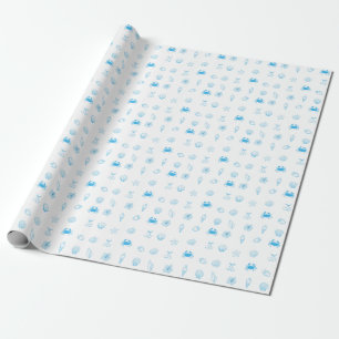Greek Beach Minimalist Wrapping Paper