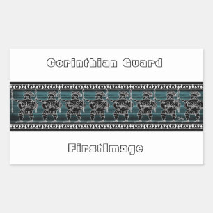 Greek Black Figure Guard Sticker