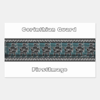 Greek Black Figure Guard Sticker