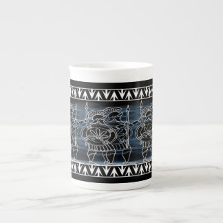 Greek Black Figure Troop Bone China Mug