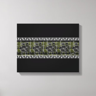 Greek Black Figure Troop Canvas Print